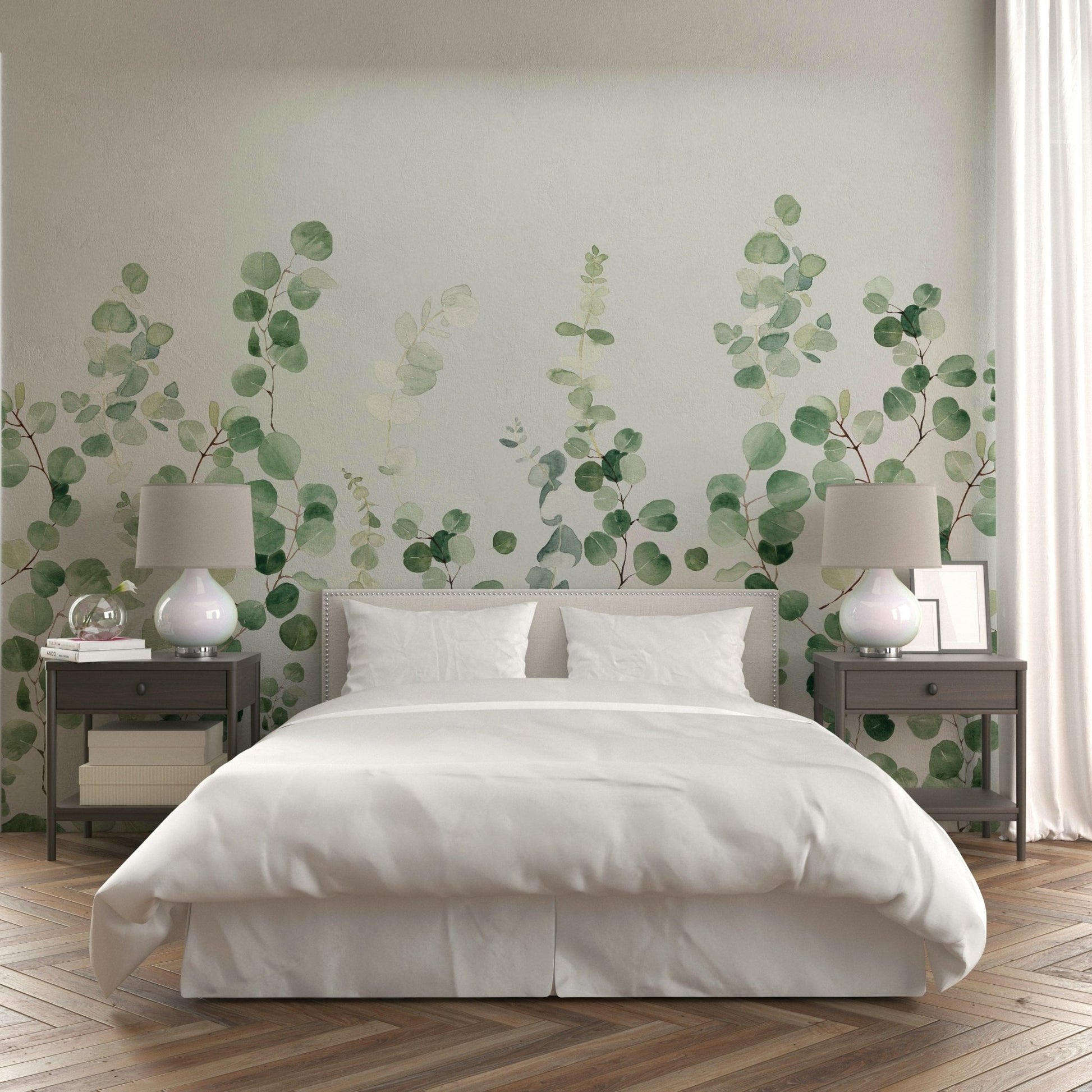 Eucalyptus greenery wall mural print

