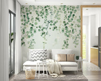 Natural greenery eucalyptus mural

