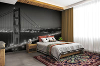 San Francisco evening mural wallpaper for interiors

