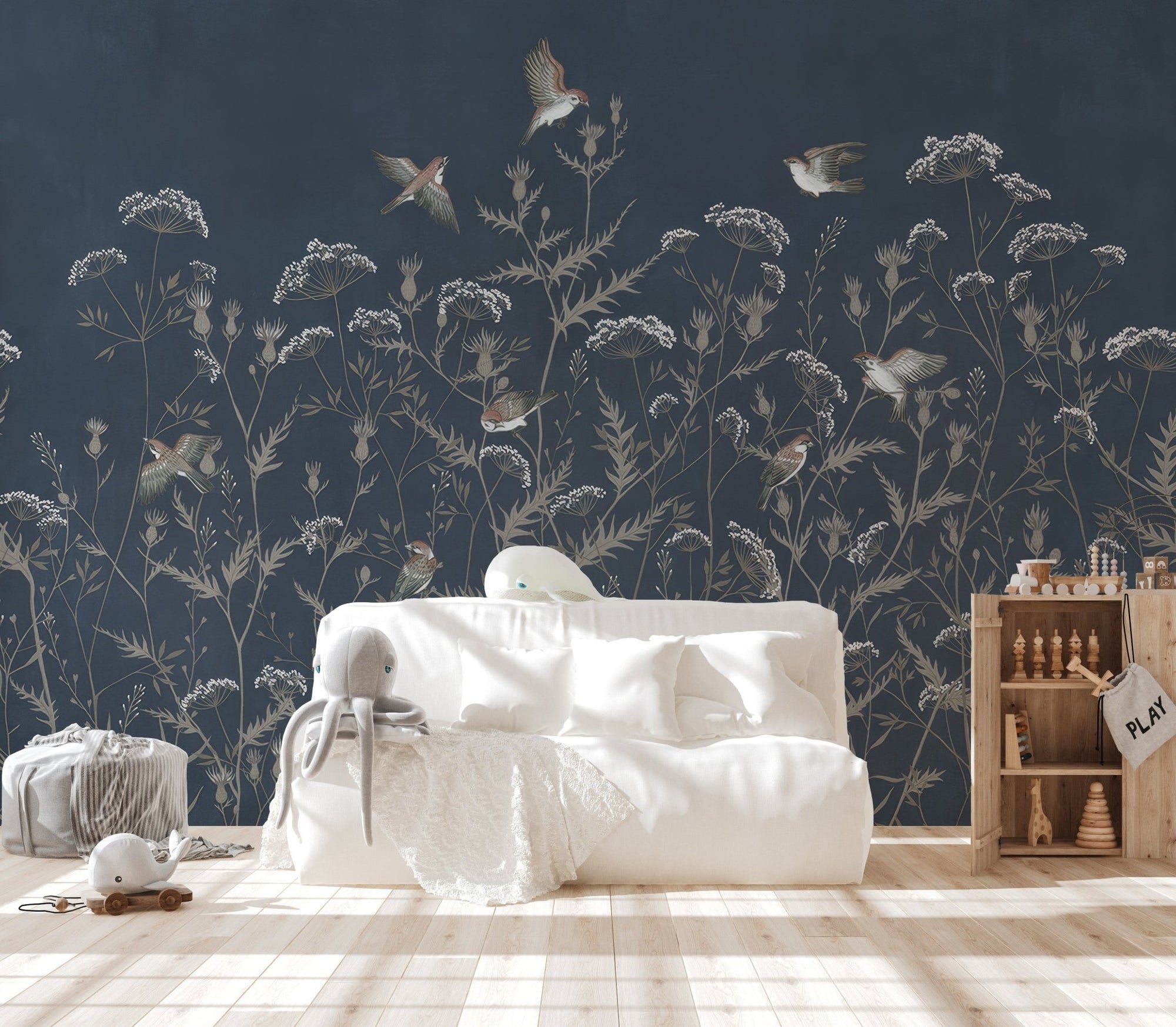 Evening elegance aviary wallpaper for walls, C294