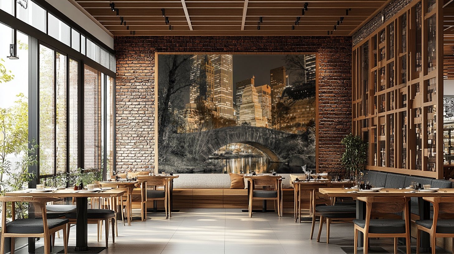 Stunning Central Park Evening Mural for Home