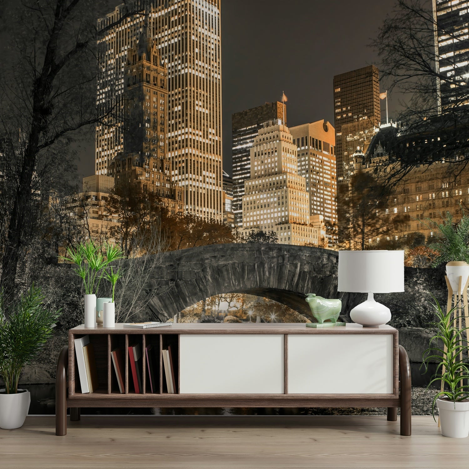 Central Park Wall Mural: Evening Peace