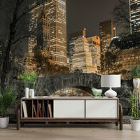 Central Park Wall Mural: Evening Peace