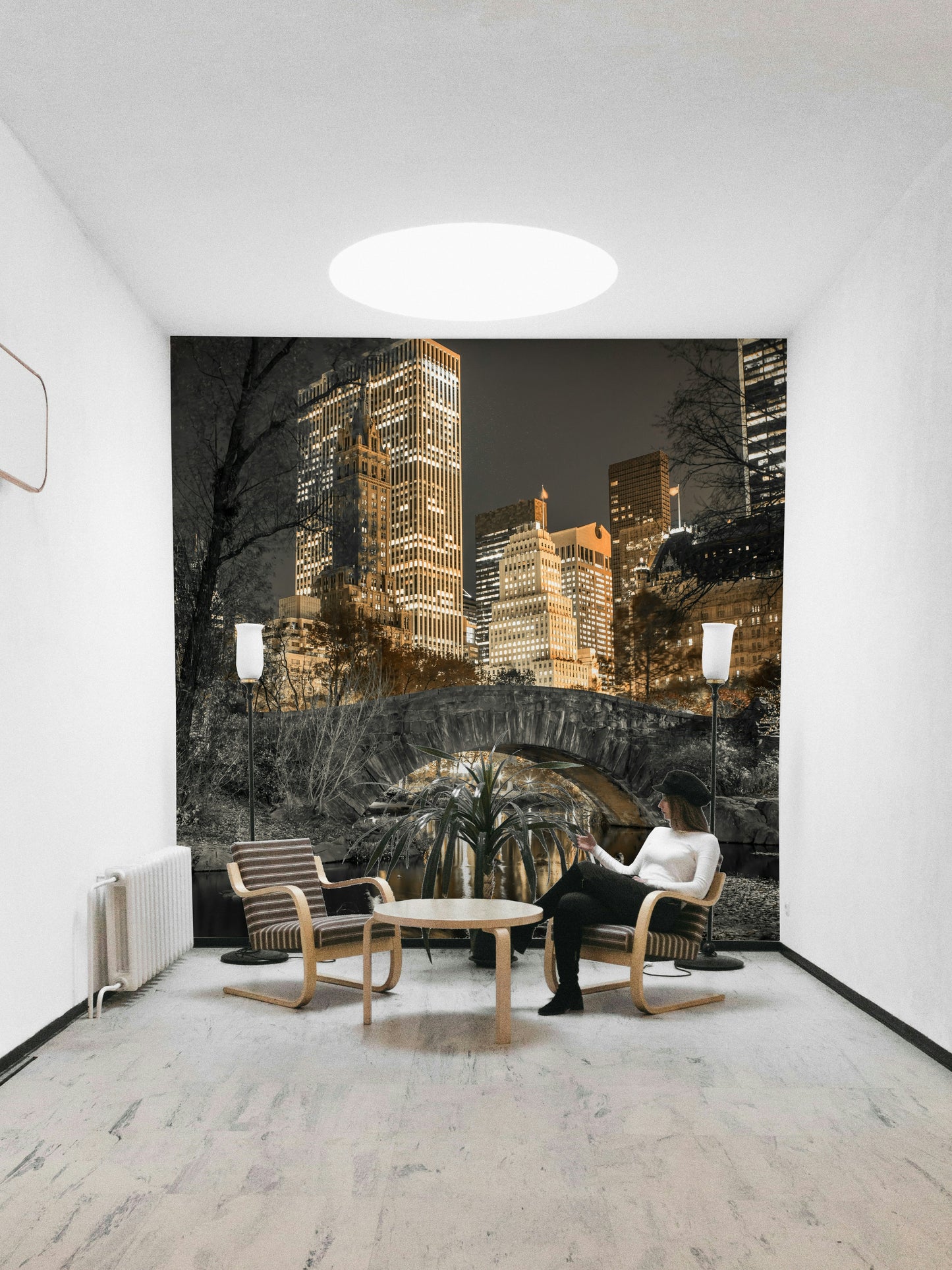 Evening Glow in Central Park Wall Mural
