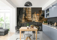 Serene Central Park Evening Mural for Walls