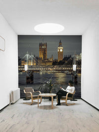 Houses of Parliament and Big Ben illuminated
