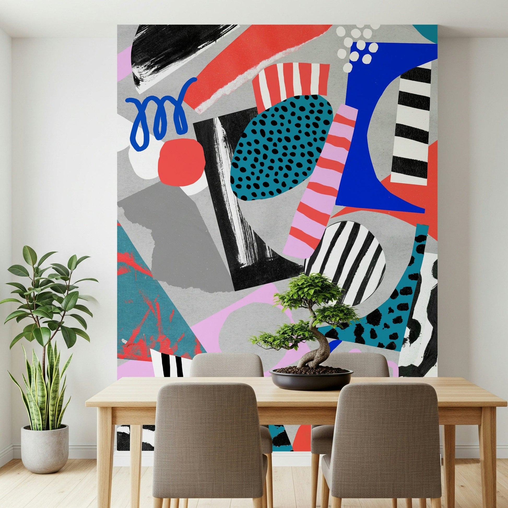 A serene flowing design wall mural for your decor.