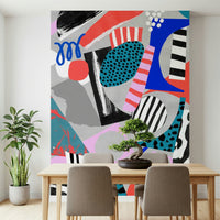 A serene flowing design wall mural for your decor.