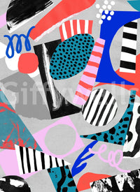 A high-quality abstract print wall mural for walls.