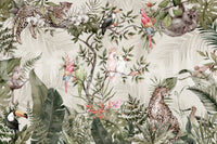The style is a soft-focus illustration or a painterly design.

