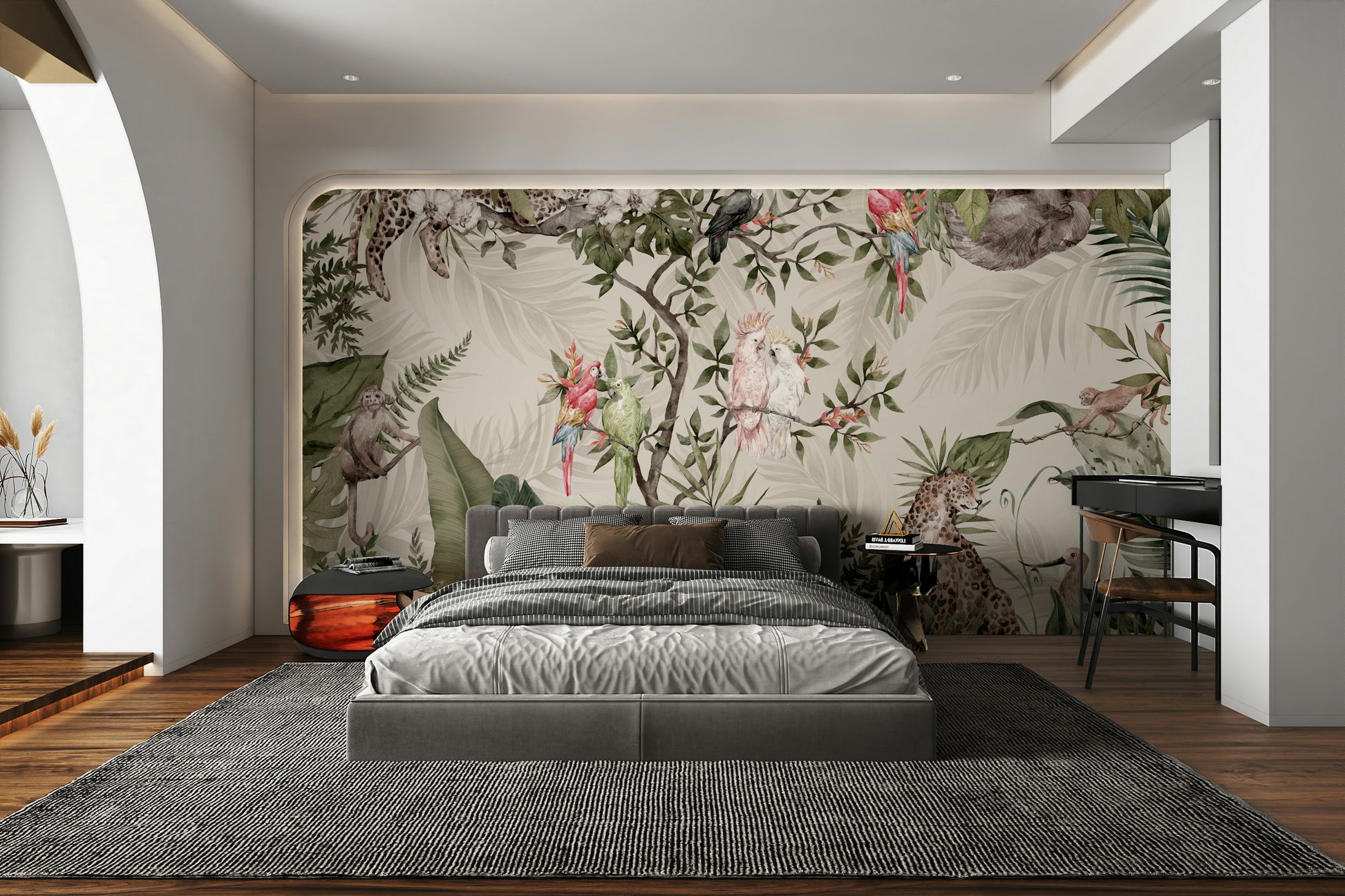 The design has a beautiful, artistic aesthetic.

