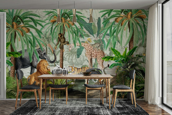 Exotic Eden Tropical Tapestry Wall Mural, GD1199