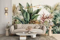 Jungle-inspired exotic greenery wallpaper for your home., C58