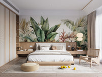 Tropical green leaves wallpaper to refresh your decor., C58