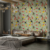 Stunning tropical butterflies on wall decor

