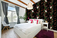 Lush rainforest wallpaper mural for a dreamy night vibe

