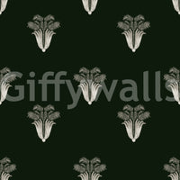 A high-quality dark botanical wall mural for walls.

