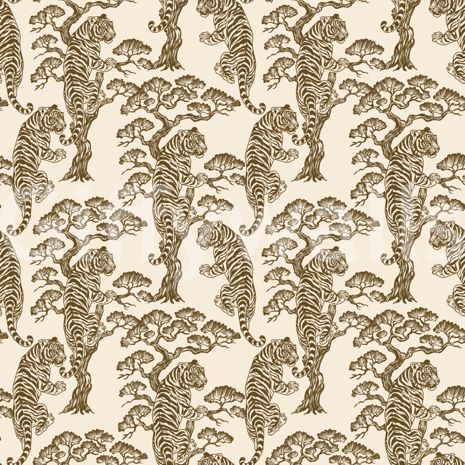 A high-quality jungle wall mural for walls.

