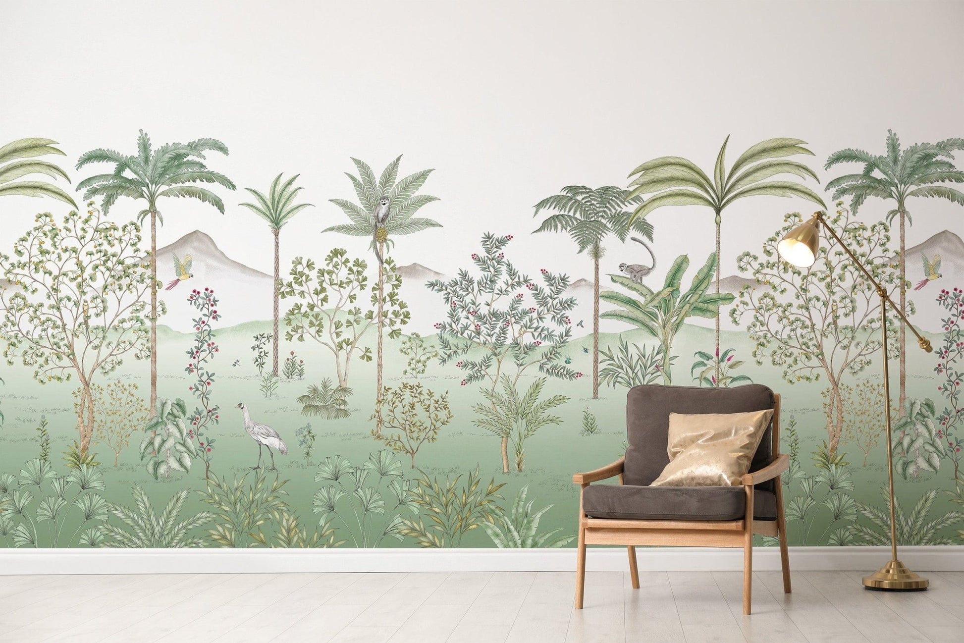 Nature-inspired exotic tropical wall design