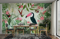 Exotic vintage wallpaper mural showcasing Eden.
