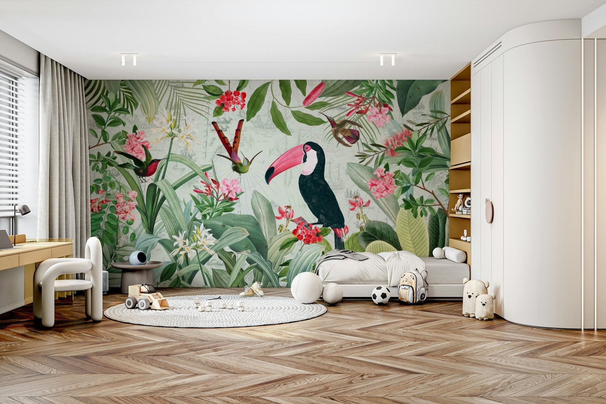 Vintage-inspired exotic Eden wall art for rooms