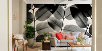 Dewdrops speckle translucent leaves, Experiments with Leaves Wall Mural GD4899
