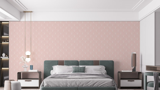 Geometric pink art deco peel-and-stick