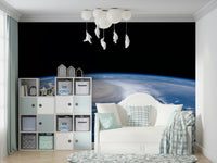 The feeling is one of peace found within a powerful event.

