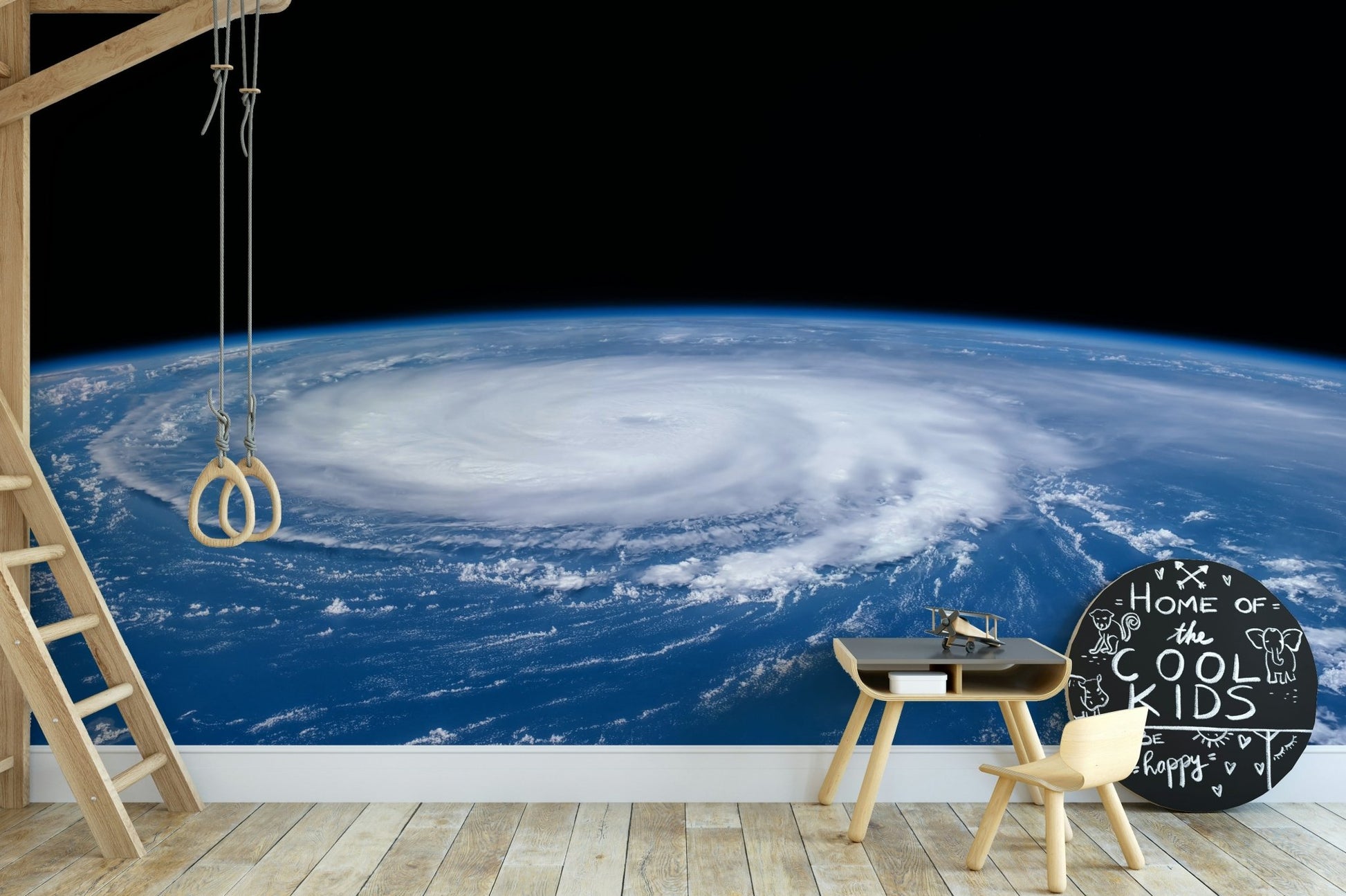 The colors are muted except for a light patch in the center.

