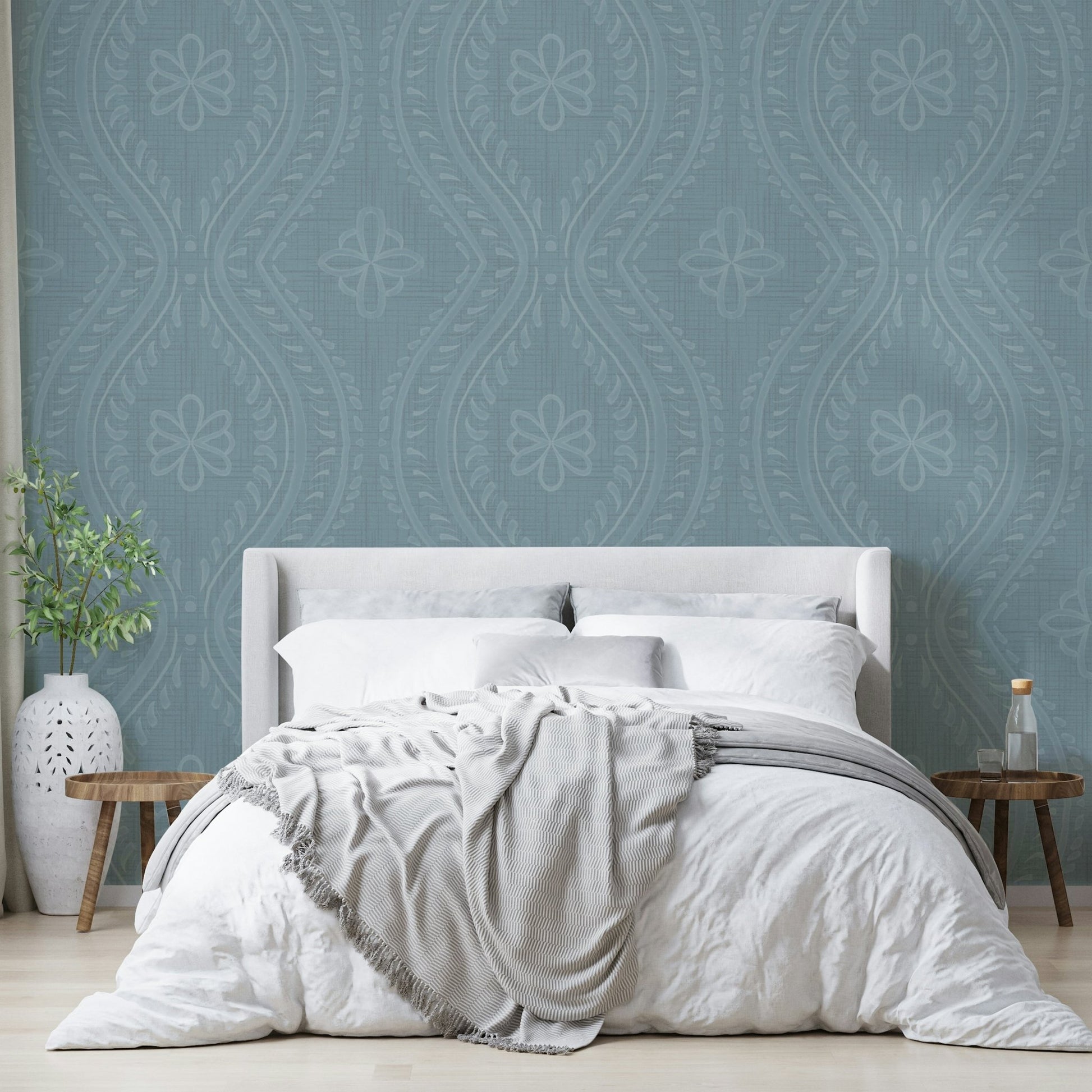 Ogee wallpaper with elegant arona shade for walls

