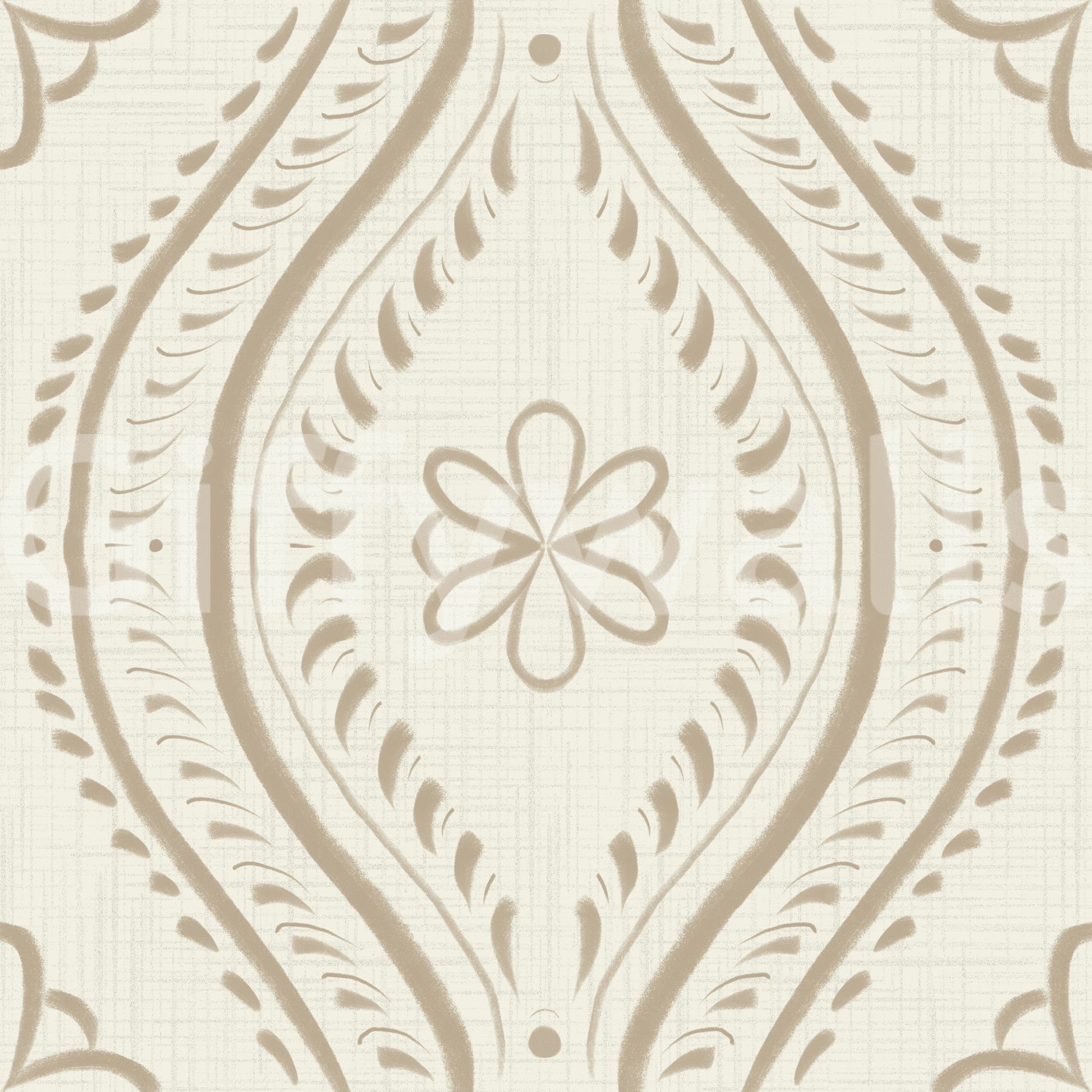 Elegant safari wallpaper with a bright ogee twist

