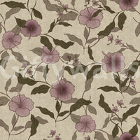 Faded Tropical Floral Vintage stylish fabric texture mural.