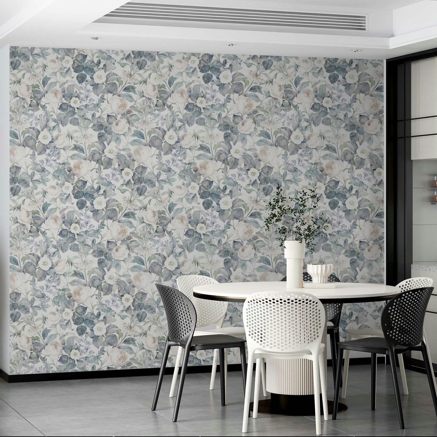 Elegant distressed wall mural.
