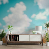 A detail shot of the gentle hues in the wallpaper., GD4564