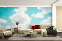 An angled shot of the mural's calming color palette., GD4564