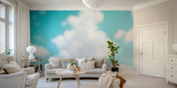 The peel and stick wallpaper on a smooth wall surface., GD4564