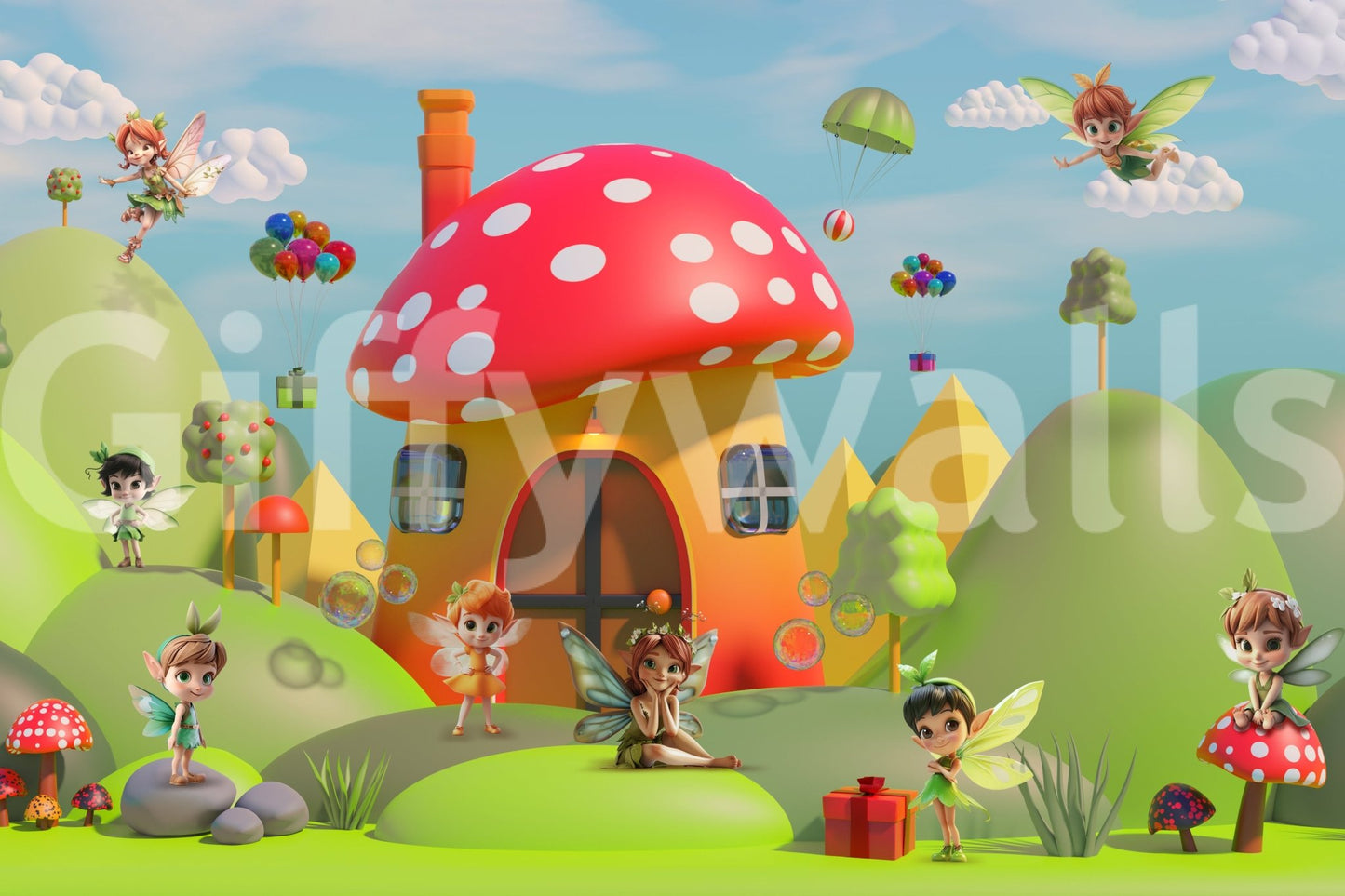 The design has a gentle and enchanting aesthetic.