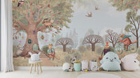 Fairy-tale-inspired critter wall art design
