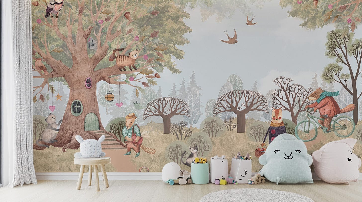 Fairy-tale-inspired critter wall art design, C190