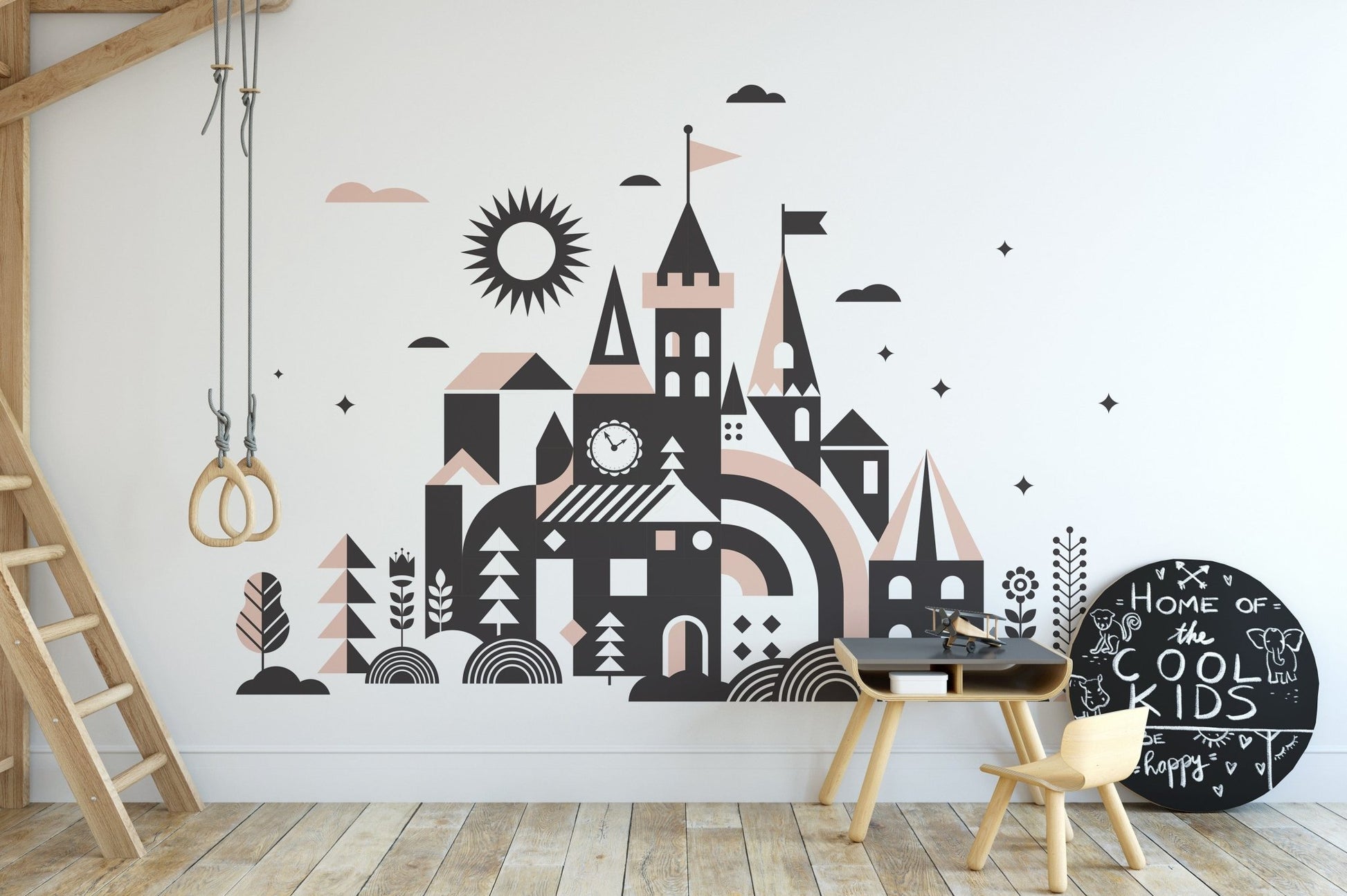 Fairy Tale Kingdom Mural Wallpaper A699