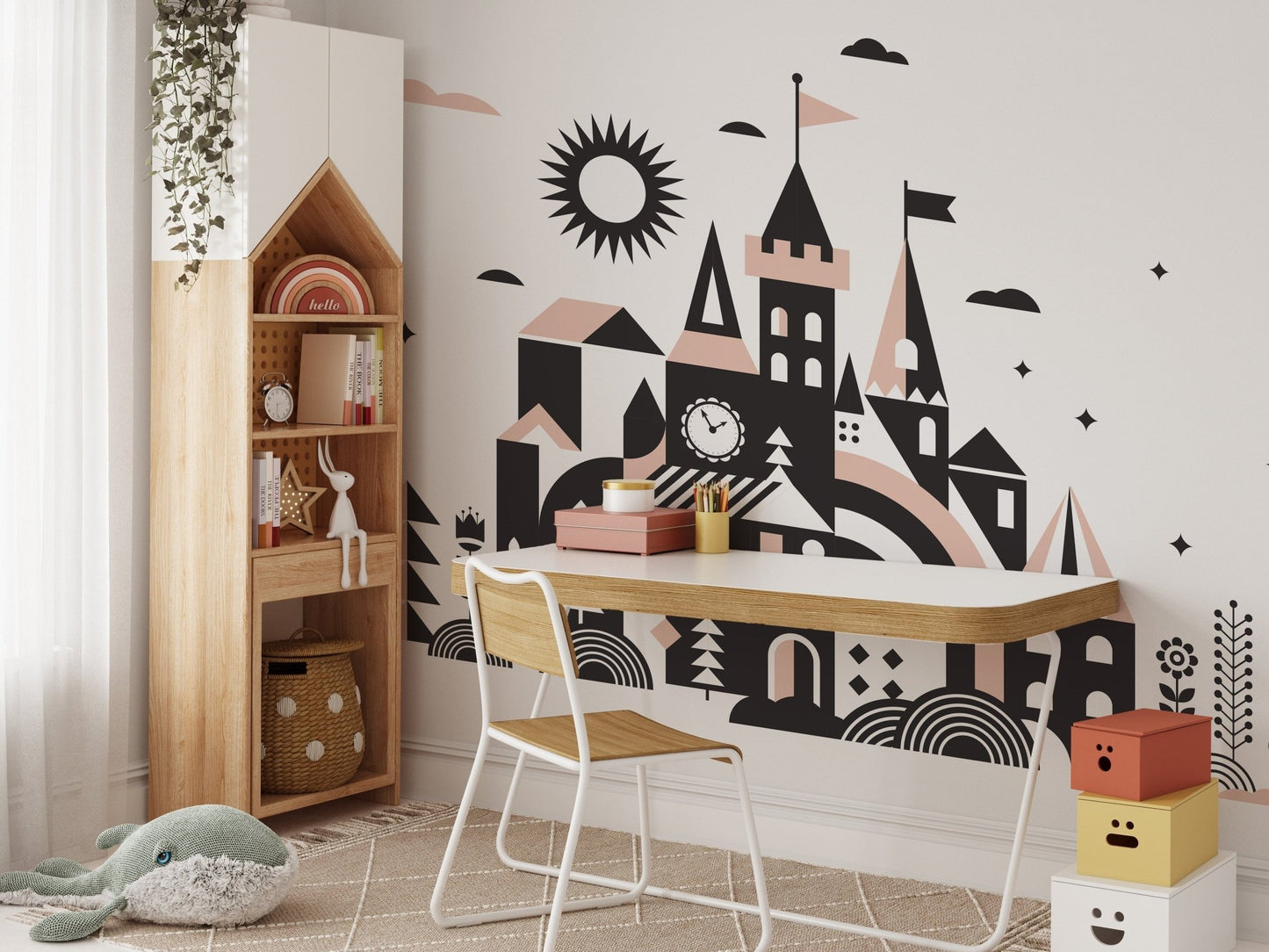 Fairy Tale Kingdom Stick on Wallpaper A699