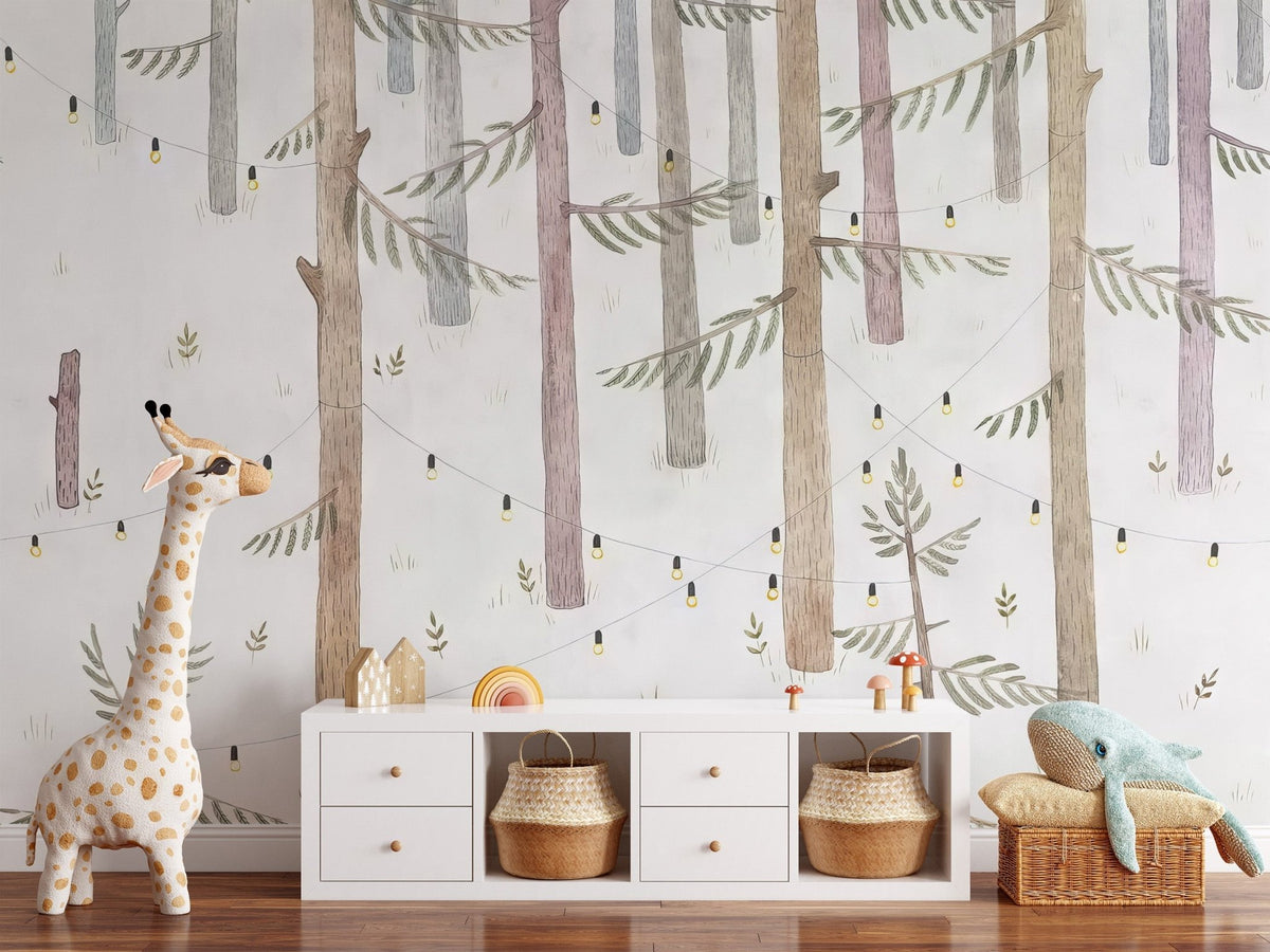 Fairy Tale Woodland Wallpaper Mural C308