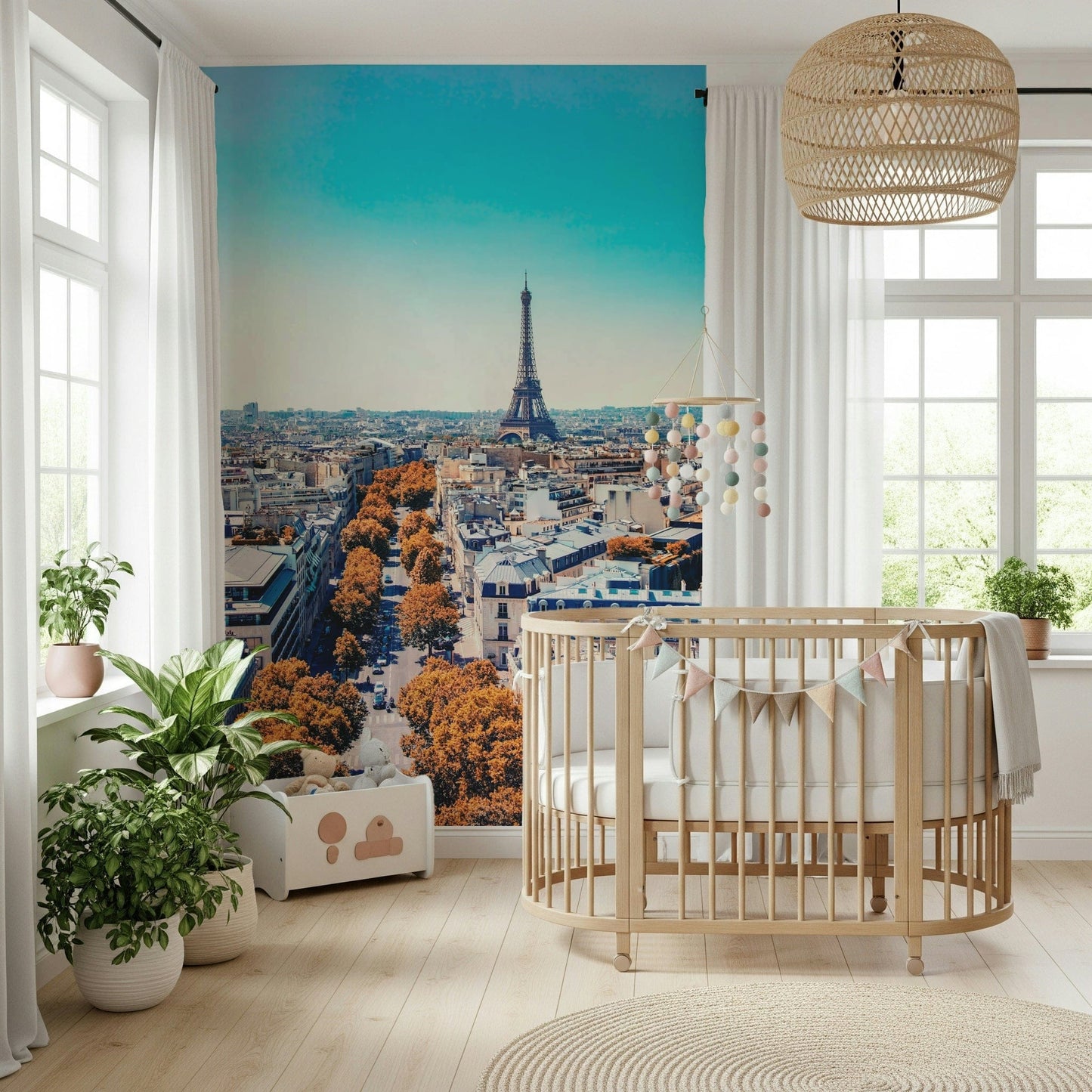 Fall in Paris Wall Mural