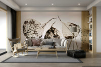 Netted veins line each leaf face in this Fallen Leaves #1 wall mural GD4789
