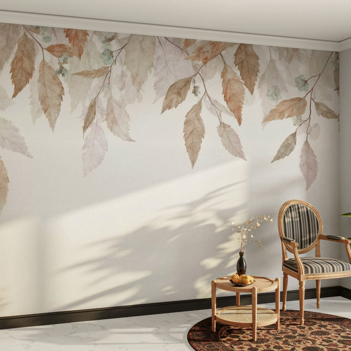 The image shows an artistic impression of a serene autumn scene. GD3685


