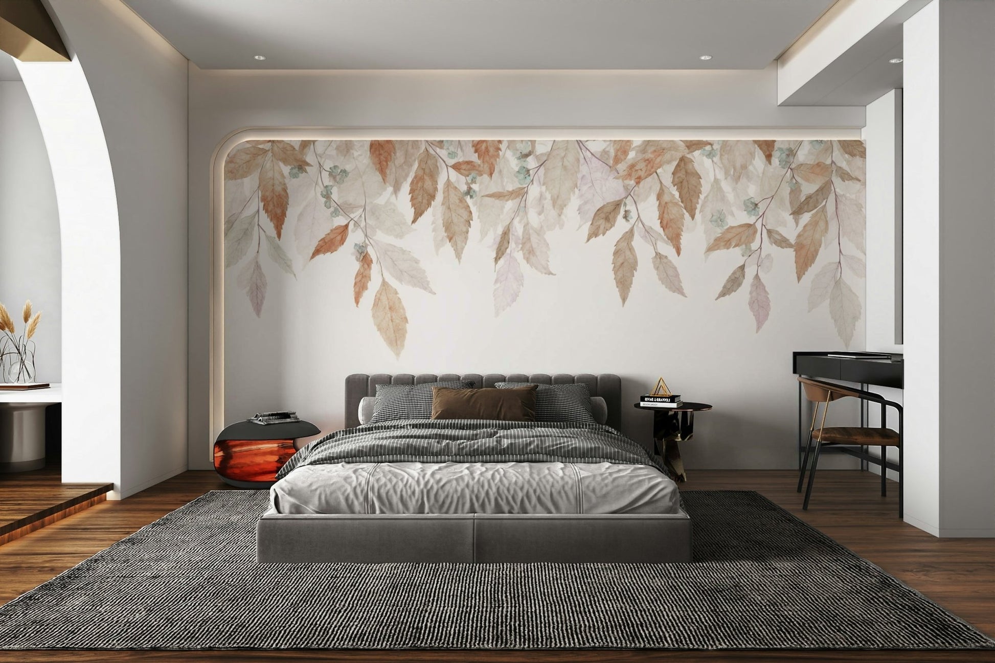 A wall mural of a peaceful falling foliage pattern. GD3685


