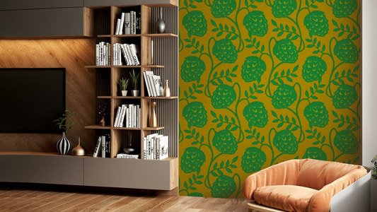 Seamless design for wall application.


