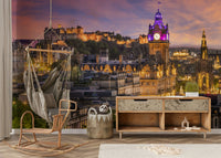 Scotland city mural wallpaper for walls

