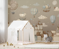 Floating castles in sky wallpaper
