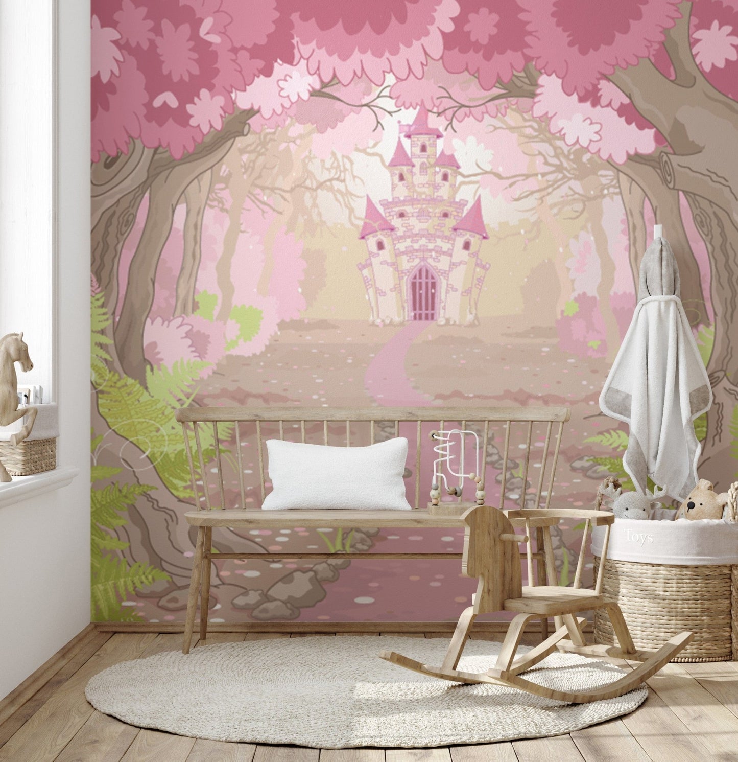 Fantasy castle wallpaper Mural - Giffywalls